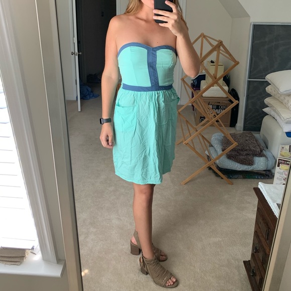 Xhilaration Juniors Strapless ‘Challis’ Dress - Picture 8 of 9